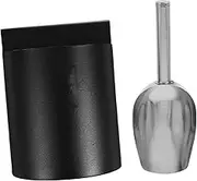 Beatifufu 1 Set Ice Shovel Storage Box Canister Scoops Small Ice Scoop Ice Scoop Plastic Scoopers for Containers Rice Scoop Serving Scoops for Food Scoops for Containers Stainless Steel