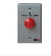 NEW--Corby 4135 Request To Exit Button Switch Single Gang Light Duty W/Green LED