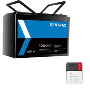 Gentrax 12V 100Ah Lithium Battery + SRNE VoltX 60A MPPT Solar Charge Controller 12V/24V