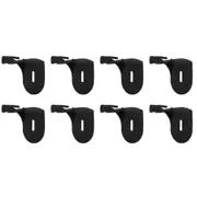 8pc Stakrax Wall Mounted Barware Wine Rack Modular Brackets Support Black