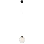 Abode 1 Lights Pendant Black Clear Glass | Replica Bubbles