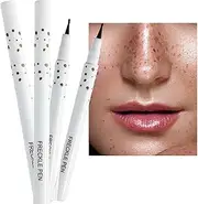 Brown Speckle Pens, Natural Makeup Pens, Round Tip Makeup Tool, Women's Makeup Aid, Precision Makeup Pens, Makeup For Night Outs, Compact Makeup Pens, Speckled Design Makeup