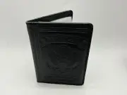 Montana West Black Leather Passport Wallet Psalm 33:12