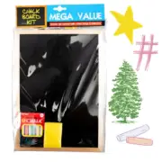 Wooden Frame Blackboard Chalkboard Sign Chalk Board Cafe School w Chalk Duster