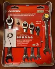 Husky HSRW5PCMM Metric Ratcheting Wrench Set 5pc HomeDepot Lifetime Warranty!