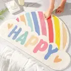 Cloud Rainbow Soft Floor Mats Rugs Home Inside Entrance Carpet Bedroom Toilet
