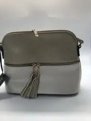 Tassel Zipper Pocket Crossbody Bag