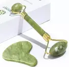 Jade Roller & Guasha Tool for Face Set - Beauty Gua Sha Facial Tools Skin Roller