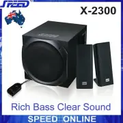 SPEED X-2300 2.1 CH (240V) PC Speakers / Computer Speakers / for iPhone iPad...