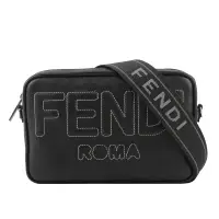 在飛比找環球Online優惠-【FENDI】FF Logo Shadow 皮革相機斜背包(