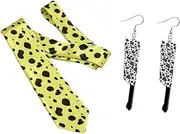 [RJZMMN] Nanami Kento Tie Weapon Prop Keychai Cosplay Kento Nanami Earrings Costume Leopard Print Necktie