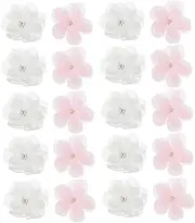 Hohopeti 20pcs Flower Embroidery Appliques for DIY Clothing Hand Sewing Dress Patches Craft for Hats Bags and Accessories Durable Easy to Apply