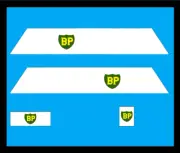 Matchbox Lesney BP Autotanker Major Pack No1, Set of stickers