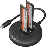 mbeat H3 USB 3.2 Gen2x2 20Gbps Dual M.2 NVMe SSD Dock with Clone Duplicator (Black)