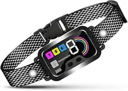 zolyet Bark Collar for Dogs Colour Screen Dog Trainer IP67 with Beep, Vibration, Beep+Vibration Modes 8 Adjustable Sensitivi Training Shock Collar Purple