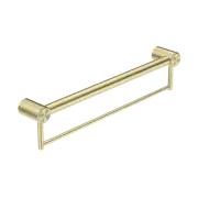 Nero Mecca Care 32mm Grab Rail With Towel Holder 600mm Brushed Gold NRCR3224BBG