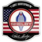 Fan Emblems Shelby Cobra Medallion Logo Chrome Car Badge - 11124-003