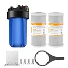 Whole House Water Filter Housing Filtration System 2P 10" x4.5" CTO Carbon Block