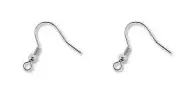 72 Stainless Steel 20mm Fish Hook with 3mm Ball & Open Loop Ear Wires
