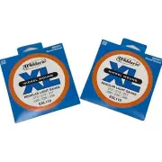 2 Packs D'Addario EXL110 Nickel Wound Light Electric Guitar Strings 10 - 46