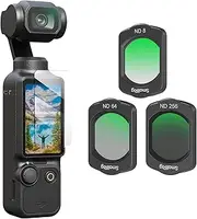 SMALLRIG Magnetic ND Filters Set for DJI Osmo Pocket 3, 4 Piece Set ND8, ND64, ND256 Multi-Coating Filter and Screen Protector, Accessories for Outdoor Lens Protection & Exposure Control 4774