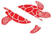 Scuba Diving Bumper Sticker Dive Flag Decal - Swimming Turtle - DS152