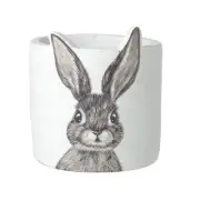 Heaven Sends Large Bunny Rabbit Modern Plant Pot Quirky Living Room Accessory
