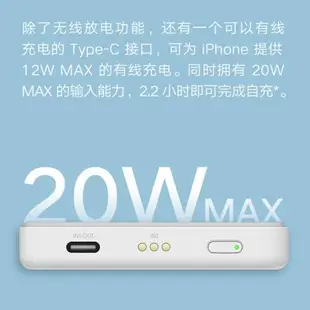 小米Xiaomi磁吸無線充電寶小型便攜旅游戶外立式超薄移動電源原裝