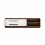 Cecilia Modern Scandinavian TV Stand Entertainment Unit 1.6m - Columbia/White