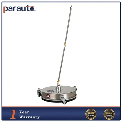 15" Pressure Washer Surface Cleaner w/ 3 Wheels 4000 PSI +2 Extension Wands