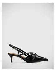 [Wittner] Hennie Patent Leather Slingback in Black