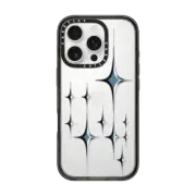 iPhone 16 Pro Impact Case Chrome Sparkles - Graphite
