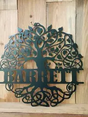 TREE OF LIFE METAL WALL DECOR CUSTOMIZABLE POWDER COATED