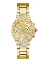 GUESS Gold Crystal Moonlight Watch
