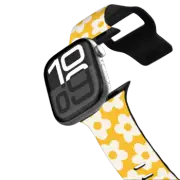 Apple Watch Series 10 (42mm) Impact Band Retro Orange Daisies Watch Band by BW Illustrations