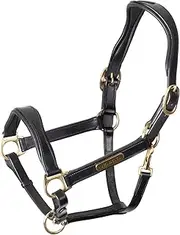 Velociti Rapida Leather Horse Headcollar (UK Size: Cob) (Black)