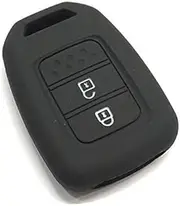 CLOUDSALE ; Your Store. Your Place Remote Key Cover Compatible With Honda City CRV Accord Jazz City 2014-2016 2 Buttons Silicone Smart Key Remote Case Cover Fob Holder Small Black (1 piece)
