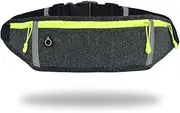 [GORWRICH] Running Belt with Waterproof Adjustable Elastic Strap, Sweatproof waistpacks with Large Capacity, Perfect for Running and Outdoor Activities, Grey, One Size, Sports