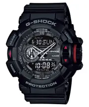 Casio G-Shock Analogue/Digital Mens Black Rotary Watch GA400-1B GA-400-1BDR