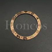 Brown Metal Bezel Insert Fits For Rolex 40MM Yacht Master GMT Watch Seiko 6309