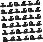 100pcs Sun Visor Suction Cup Suction Cups Car Shade Car Window Shades Sun Visor for Car Window Visor Suction Cup for Car Window Glass Mushroom Suction Cup Sucker Pads Black PVC