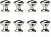 Odoria 1/6 Scale Miniature Drawer Knob Cabinet Handles 8Pcs Miniatures Knobs Dollhouse Decoration Accessories Dolls House Accessory, Silver