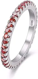 [Uloveido] Platinum-Plated-Base Round-Brilliant-Shape White Cubic-Zirconia