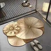 Doresty 3D Rugs Bathroom, Doresty 3D Realistic Pattern Non-Slip Absorbent Mats, 3D Realistic Pattern Non-slip Absorbent Mat, Doresty Bath Rugs for Bathroom Floor Non Slip, Modernized Magic Mat Bathroo