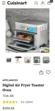 Cuisinart TOA-65 Digital AirFryer Toaster Oven - Silver