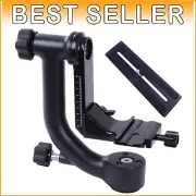 Professional DSLR Gimbal Tripod Head with Arca-Swiss Plate – Wildlife Ready