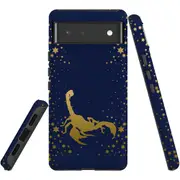 For Google Pixel 6 Case, Shielding Back Cover,Scorpio Drawing