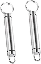 Hoement Stainless Steel Fruit Corer Kitchen Tool 2pcs Set Perfect for Peach More