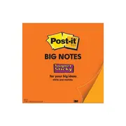 Post It Super Sticky Big Notes Orange 279 X 279Mm