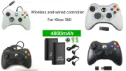 Wired / Wireless Game Controller Gamepad for Microsoft XBOX 360 & PC WIN 7 8 10